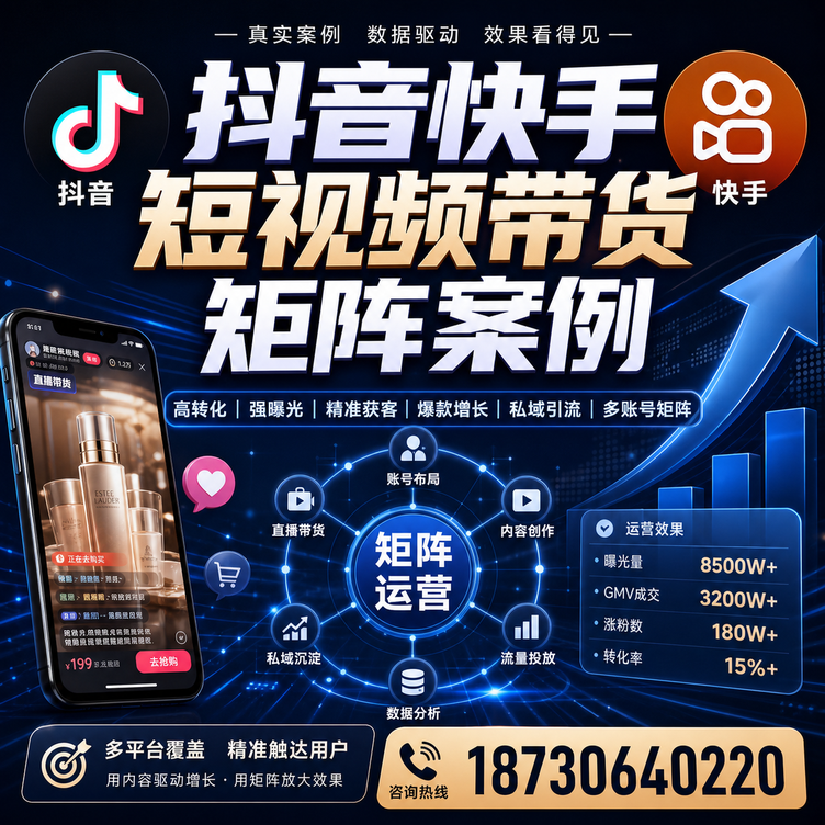 渭南短视频带货团队多平台矩阵自动分发案例